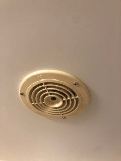 浴室中間ダクトファン　換気口交換　サンシティ西京極壱番館