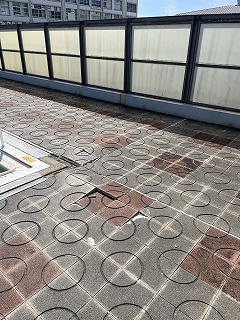 大阪府立支援学校　プールサイド土間改修工事