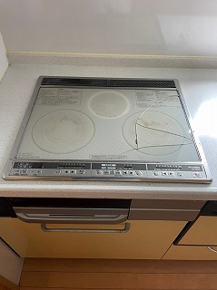 IHコンロ　交換工事　　松原市　戸建て